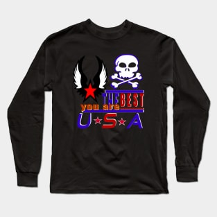 You Are The Best USA Design Of Sea Pirates Long Sleeve T-Shirt